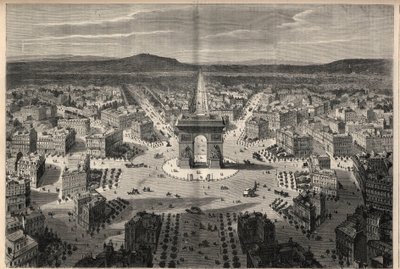 Transformationer af Paris under det andet imperium, Haussmann Paris: generel udsigt over rundkørslen af Place de l