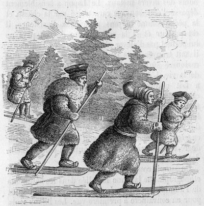 Transport i Lapland: Skøder og deres skøjter. af Unknown artist