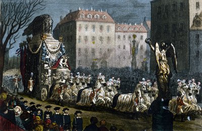 Transport af asken fra Napoleon I (1769-1821) til Courbevoie (Hauts-de-Seine), 15. december af Unknown artist