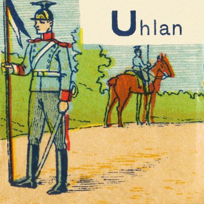 U som Uhlan af Unknown artist