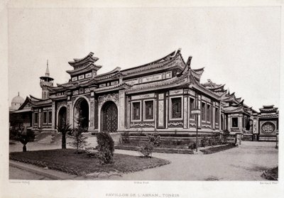 Verdensudstilling i Paris 1889 - Annam Pavillon, Tonkin. af Unknown artist