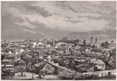 Udsigt over Bukarest i det XIX århundrede af Unknown
