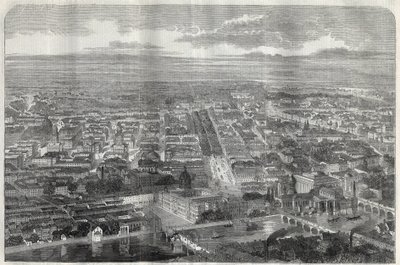 Udsigt over byen Berlin (Berlino) i 1858. af Unknown artist