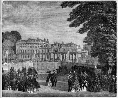 Udsigt over Saint Cloud Palace (Saint Cloud) i 1868 af Unknown artist
