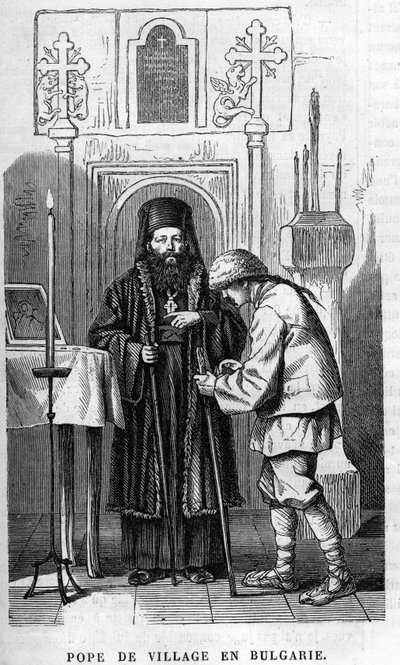 Landsbypave i Bulgarien af Unknown artist