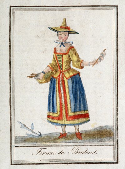 Kvinde fra Brabant (Belgien). af Unknown artist