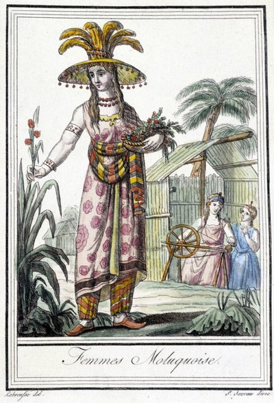 Kvinde fra Molukkerne (Indonesien). af Unknown artist