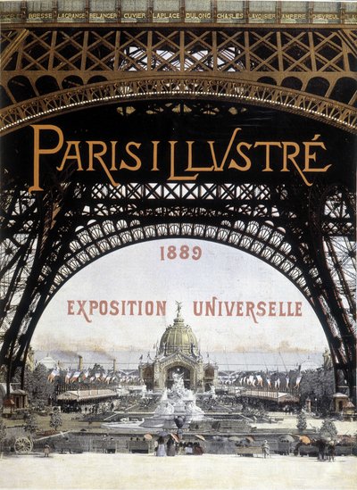 Verdensudstilling i Paris i 1889 i "" Paris illustreret ". af Unknown artist