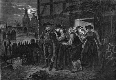Unge Alsace emigrerede for at undslippe preussisk militærtjeneste. af Unknown artist