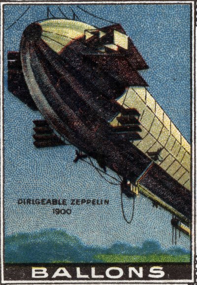 Zeppelin-Luftschiff-Ballon von Unknown Artist