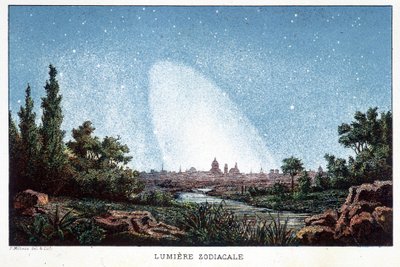 Zodiacal Light - i "" History of Astres"" af J. Rambosson af Unknown artist