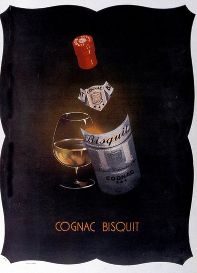 reklameplakat for Cognac Bisquit. 1932. af Unknown artist