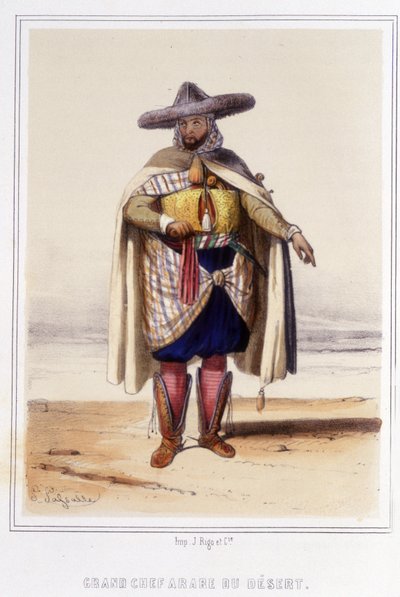 store arabiske kok i ørkenen i anden halvdel af det 19. århundrede. af Unknown artist
