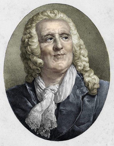 portræt af Alexis Piron. Fransk digter og dramatiker (1689 til 1773). af Unknown artist