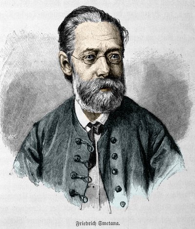 portræt af Bedrich Smetana (1824-1884), tjekkisk komponist og pianist. af Unknown artist
