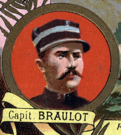 portræt af kaptajn BRAULOT flådeinfanterikaptajn, der døde i æresfeltet i Bonna, Sudan i 1897. af Unknown artist