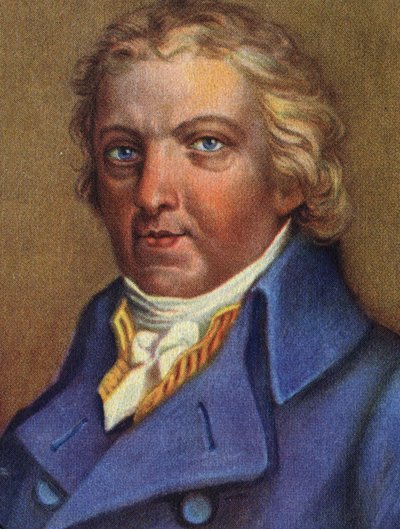 Portræt af Edward Jenner (1749-1823), engelsk læge, opdager af immunitet mod kopper. af Unknown Artist