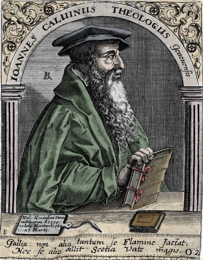 portræt af Jean Calvin (1509-1564), fransk religiøs reformator og forfatter. af Unknown artist