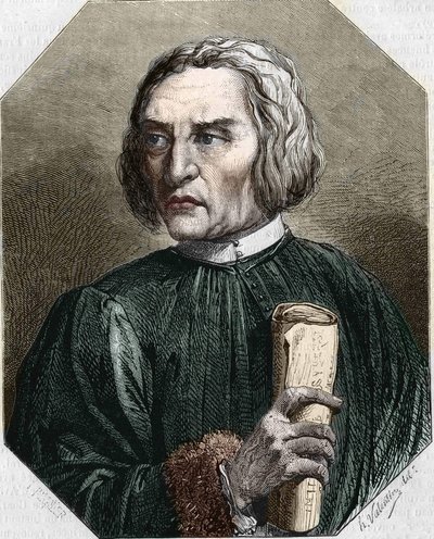 portræt af Jean de Gerson. Fransk teolog (1363 til 1429). af Unknown artist