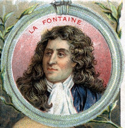 portræt af Jean de La Fontaine. Fransk forfatter (1621 1695). af Unknown artist