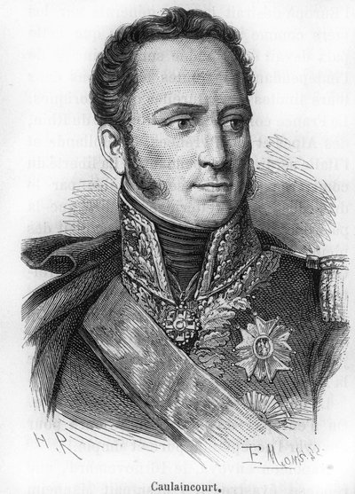 portræt af Le Marquis de Caulaincourt (1773-1827), hertug af Vicenza, fransk general og diplomat. af Unknown artist