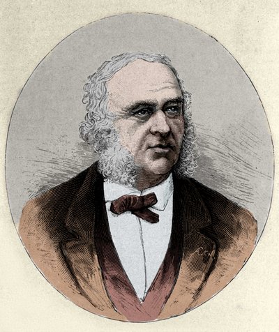 portræt af Paul Broca (1824-1880), fransk kirurg og antropolog. af Unknown artist