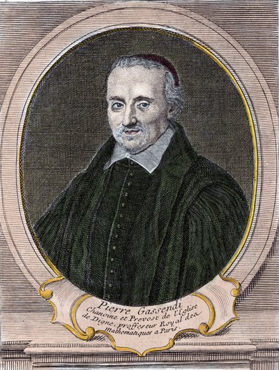 portræt af Pierre Gassendi (1592-1655), fransk filosof, astronom, matematiker og fysiker. af Unknown artist