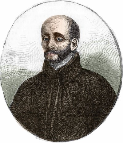 portræt af Sankt Ignatius af Loyola (1491-1556), grundlæggeren af Jesu Selskab. af Unknown artist