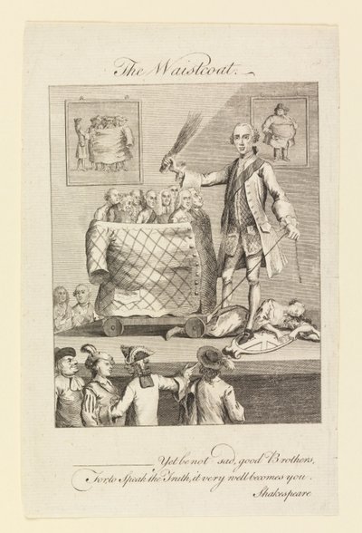 Vesten (karikatur om vestens mode) af Unknown, English
