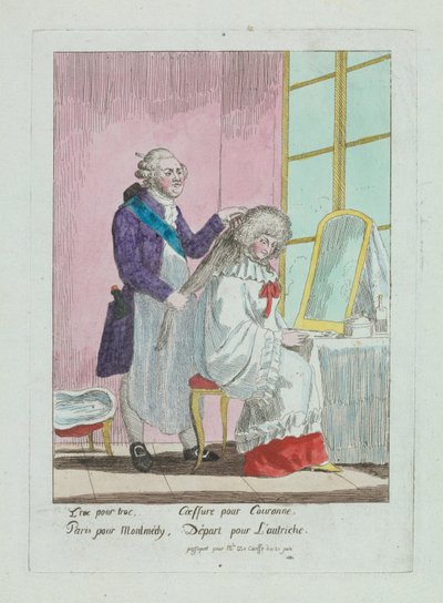 Frisure af Madame de Korff (CBL WEp 0715) af Unknown artistUnknown artist