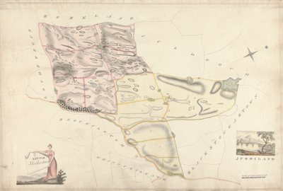En samling af undersøgelser af Scottish Estates of Earl of Selkirk: Little Stockartown and Jurdiland af Unknown artist