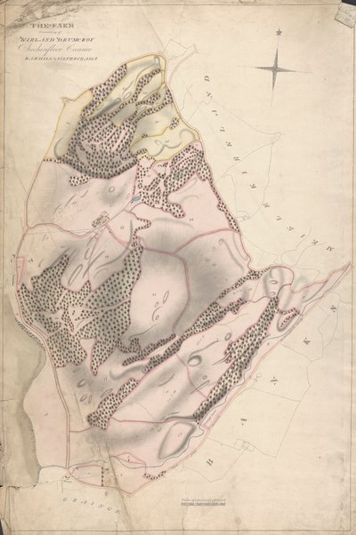 En samling af undersøgelser af Scottish Estates of the Earl of Selkirk: Farmen bestående af Kirkland Drumcroy, Auchenfloor, Cannee, Barhill og Silvercraigs (tidligere Nuntons) af Unknown artist