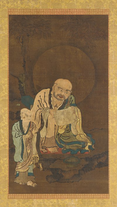 En Luohan og en ledsager af Unknown artist