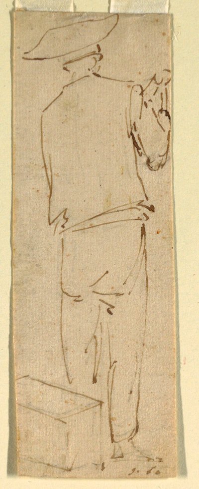 En mand med tang af Unknown artist