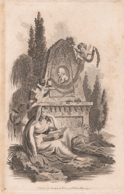 Et mindesmærke for Shakespeare af Unknown artist