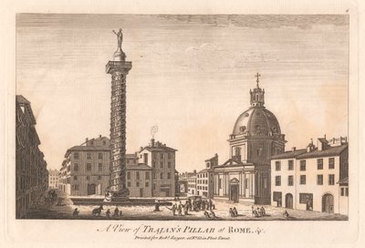 Udsigt over Trajans søjle i Rom &c. af Unknown artist