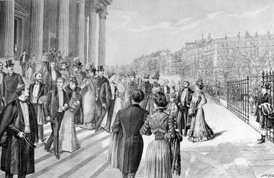 Et fantastisk bryllup på Madeleine i Paris. af Unknown artist