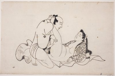 Et ark fra et shunga-album af Unknown artist