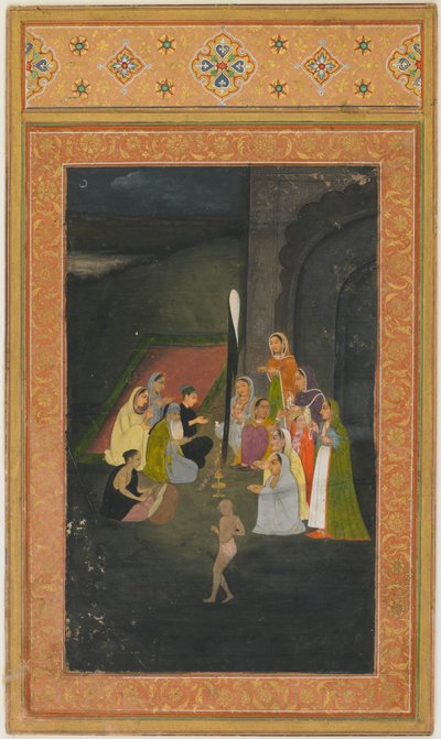 Et besøg om natten hos en mullah af Unknown artist