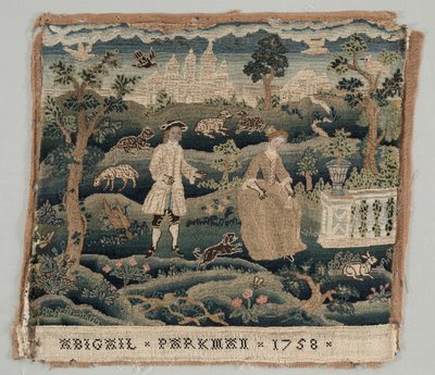 Abigail Parkman broderi af Unknown artist