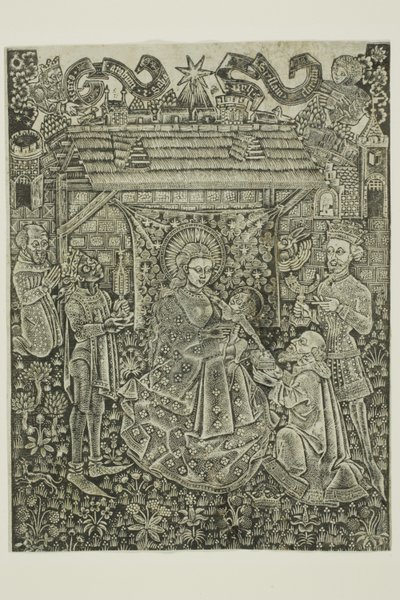Tilbedelse af de hellige tre konger af Unknown artist