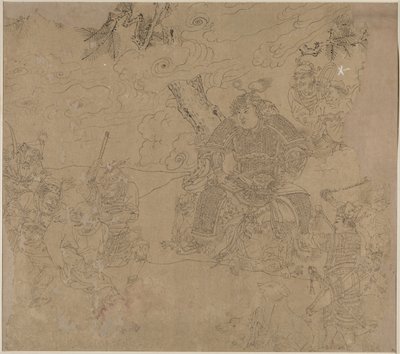 Album med daoistiske og buddhistiske temaer: Search the Mountain: Leaf 41 af Unknown artist