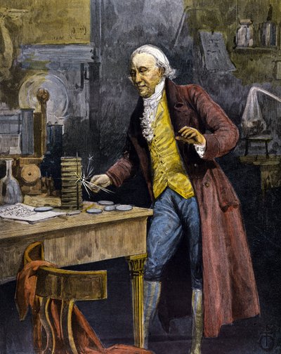 Alessandro (Alexander) Volta (greve) af Unknown artist