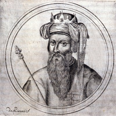 Amedee VIII (1383-1451), den daværende hertug af Savoyen, sidste modpave under navnet Felix V. Indgravering i "" Genealogical History of the Royal House of Savoye" af Samuel Guichenou, Lyon 1660. af Unknown artist
