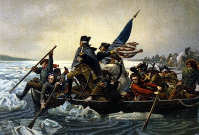 Amerikansk uafhængighedskrig. Washington krydser Delaware-floden. december 1776. af Unknown artist