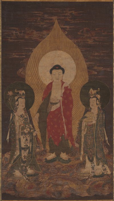 Amitābha-triaden af Unknown artist