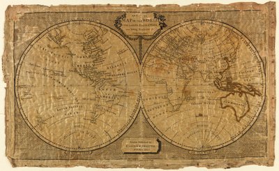 Et oversigtskort over verden for kvinders håndarbejde og unge geografistuderende af Unknown artist