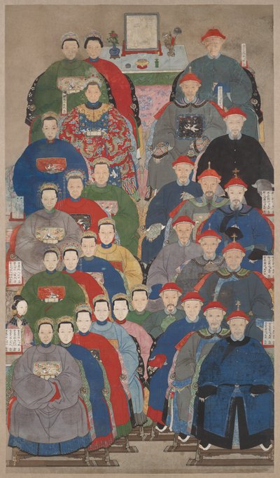 Forfædregruppeportræt af Unknown artist