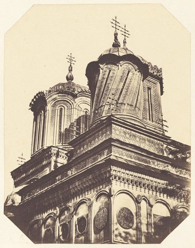 [Vinkelbillede af kirketårne]. af Unknown artist