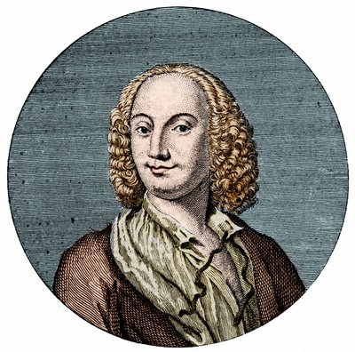 Antonio Vivaldi (1678-1741), italiensk komponist. af Unknown artist